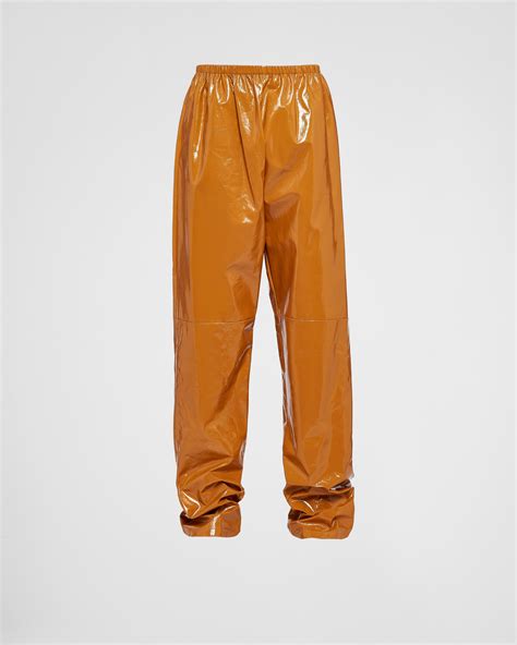 prada mens leather pants